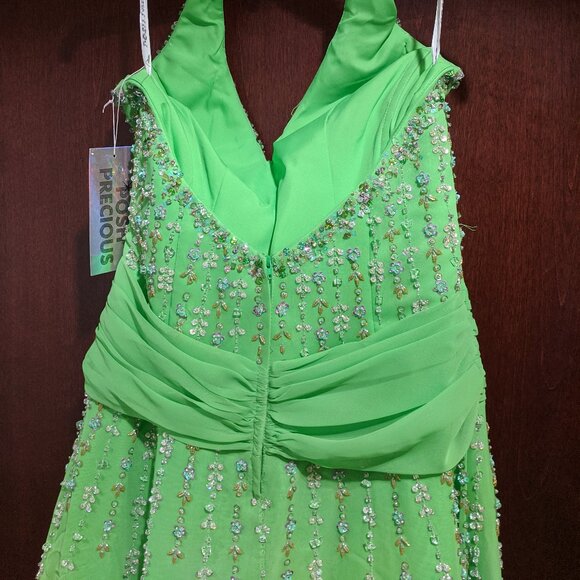 Posh Precious 020240 Green Flash Size 10 Prom Dress - Picture 10 of 10